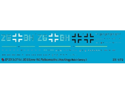 Markings For Do 217 K-1, I./Kg 66, Summer 1943, Pathfinder Machine Lt. Hans Altrogge - image 1