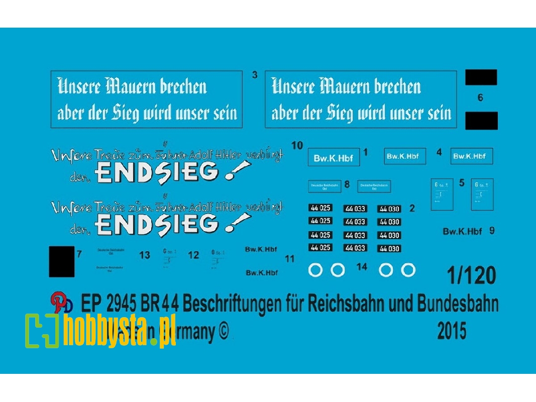 Markings For Br 44 For Reichsbahn And Bundesbahn - image 1