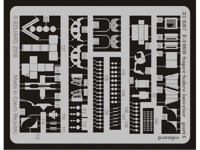 F-100D interior  S. A. 1/32 - Trumpeter - image 5