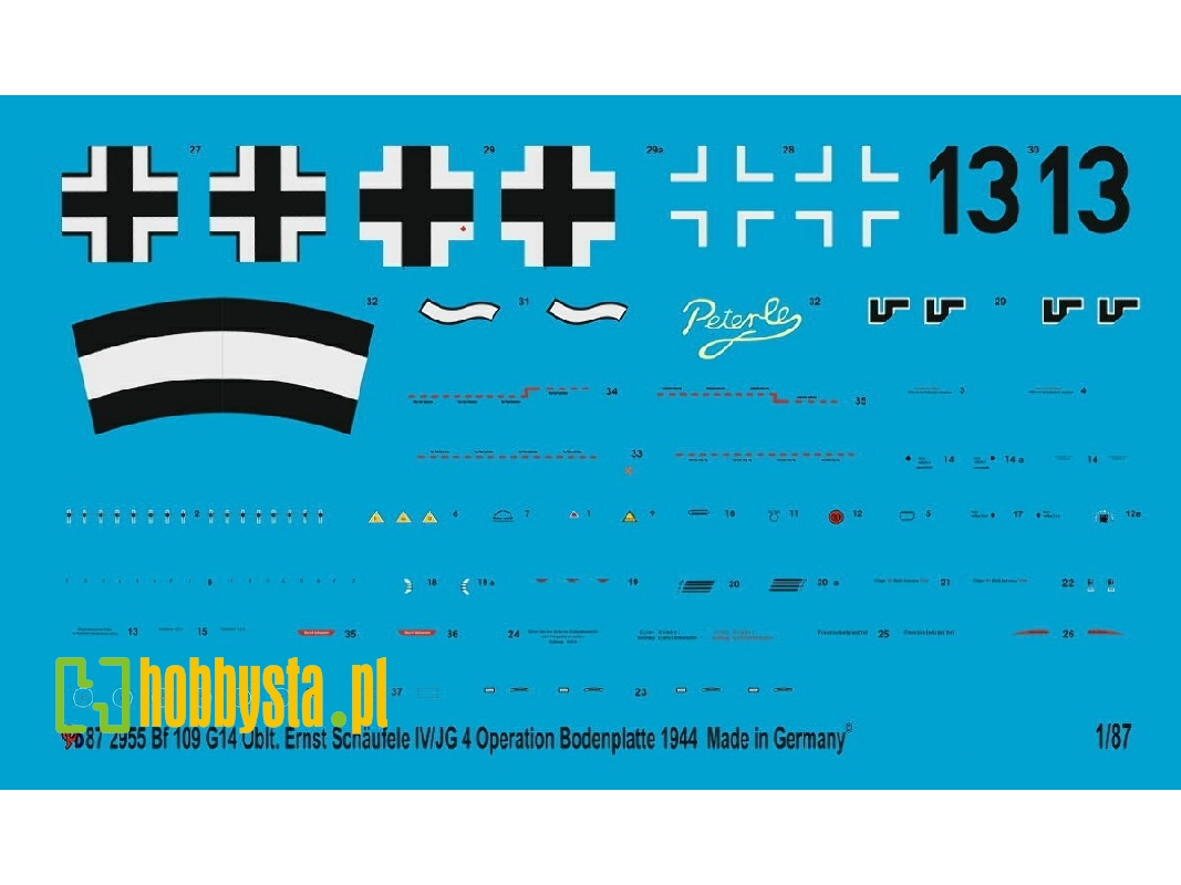 Bf 109 G 14 Oblt. Ernst Schäufele Iv/Jg 4 Operation Bodenplatte 1944 - image 1