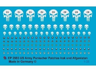 Punisher Patches Us Army Iraq - Afghanistan - image 1