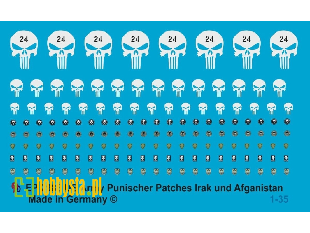 Punisher Patches Us Army Iraq - Afghanistan - image 1