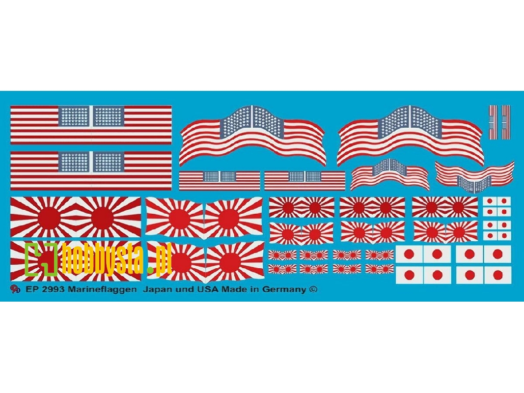 Navy Ensigns Of The Us Navy And The Japanese Imperial Navy - image 1