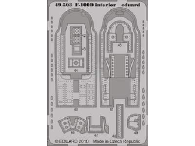 F-100D interior S. A. 1/48 - Trumpeter - image 1