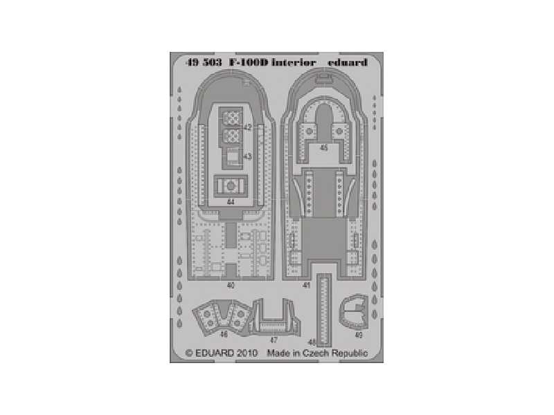 F-100D interior S. A. 1/48 - Trumpeter - image 1