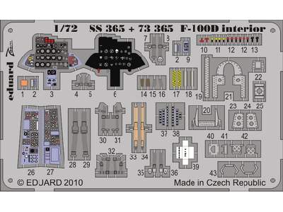 F-100D interior S. A. 1/72 - Trumpeter - image 1