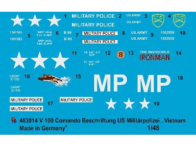 V 100 Command Car Us Military Police, Vietnam Suitable For Verlinden 2241 - image 1