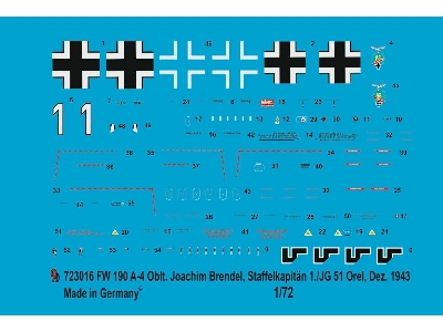 Fw 190 A-4 Oblt. Joachim Brendel, Staffelkapitän 1./Jg 51, Orel, December 1943 - image 1