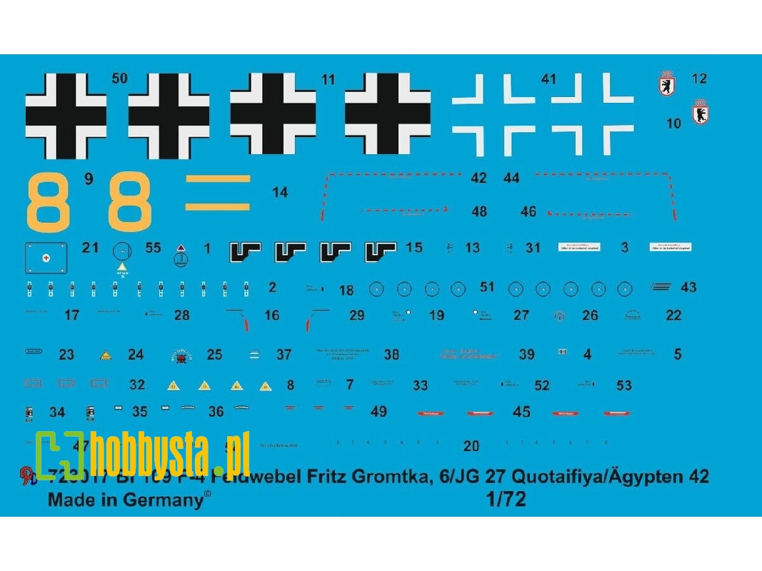 Bf 109 F-4 Feldwebel Fritz Gromtka, 6/Jg 27, Quotaifiya, Africa 1942 - image 1