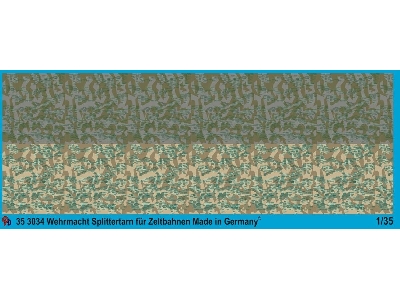 German Army Splittertarn For Army Tents And Raincoat, 2 Different Colours - image 1