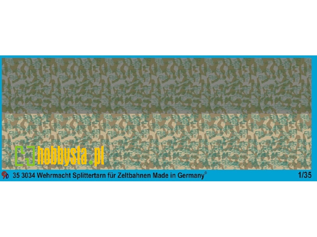 German Army Splittertarn For Army Tents And Raincoat, 2 Different Colours - image 1