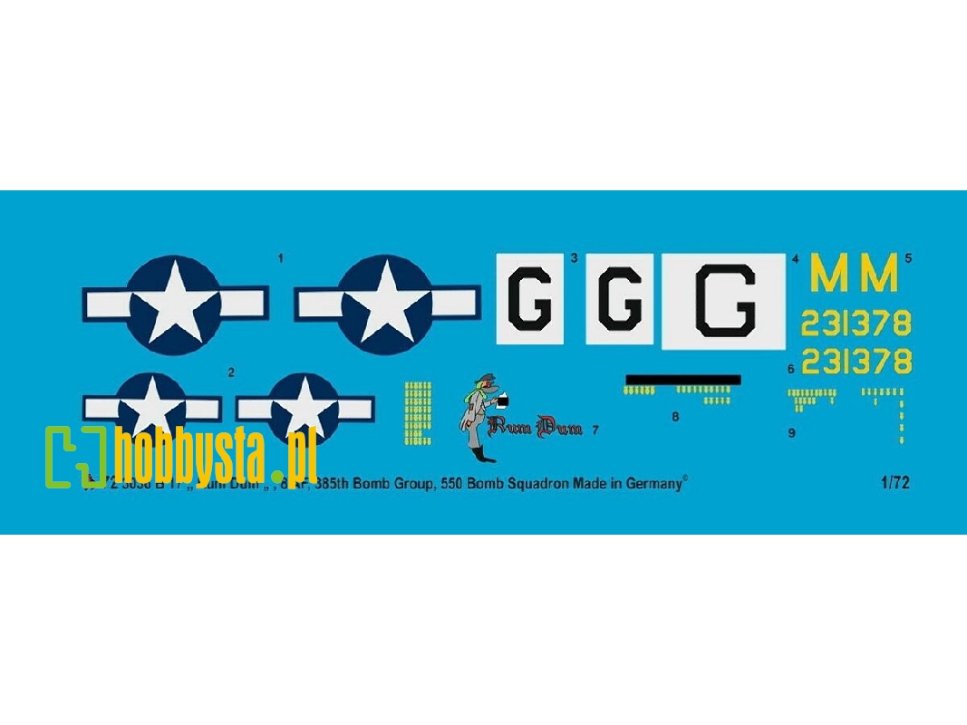 B 17 "rum Dum", 8 Af, 385 Bomb Group, 550 Bs - image 1