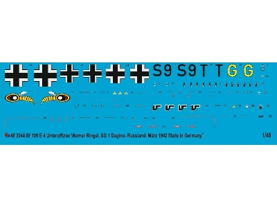 Bf 109 E-4 Unterofficer Werner Ringel, Sg 1, Dugino-russia - March 1942 - image 1