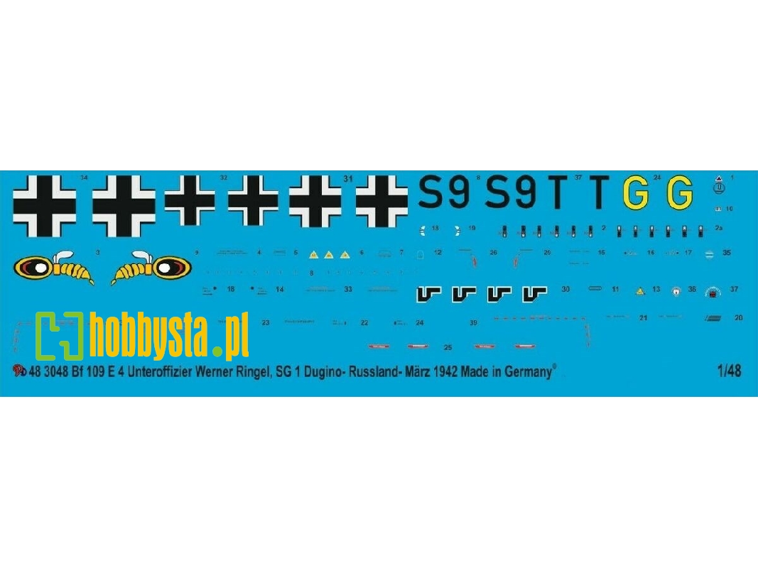Bf 109 E-4 Unterofficer Werner Ringel, Sg 1, Dugino-russia - March 1942 - image 1