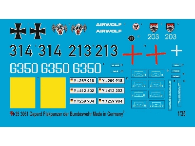 Markings For The Bundeswehr Anti Aircraft Tank Gepard - image 1