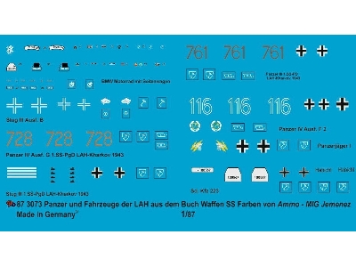 Tanks And Vehicles Out Of The Book Waffen Ss Colours From Ammo-mig - image 1
