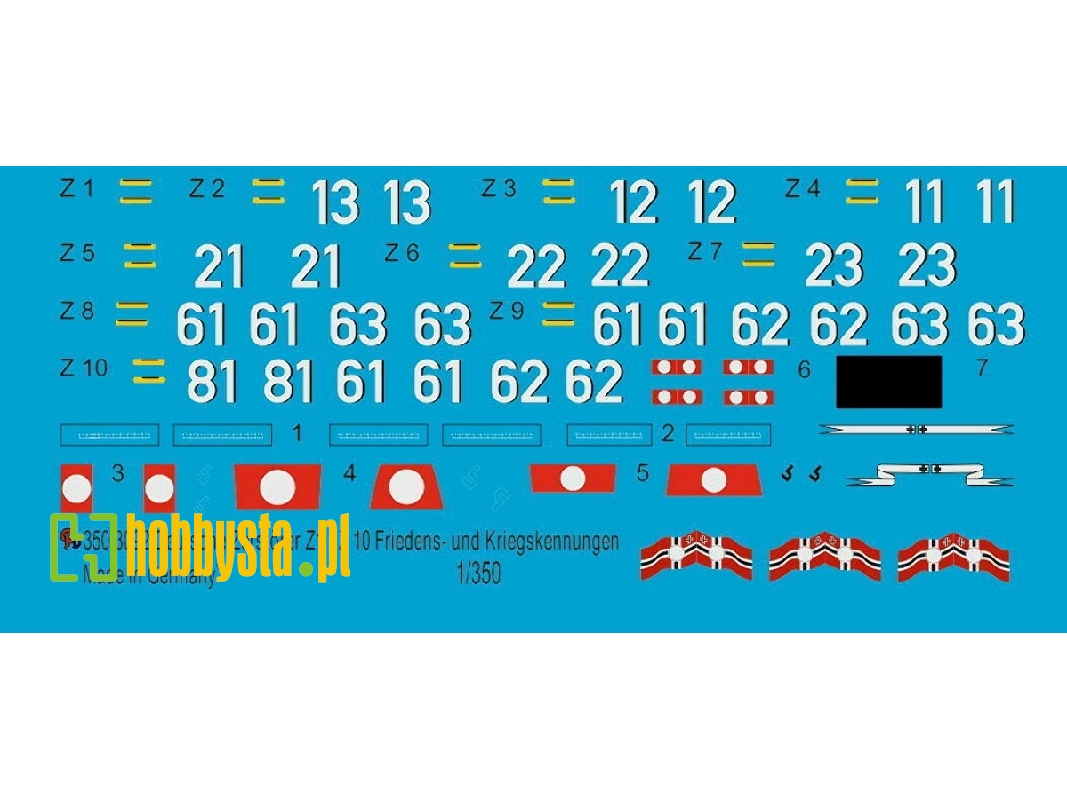 German Destroyers Z1-z10 Pre War And War Time Markings - image 1