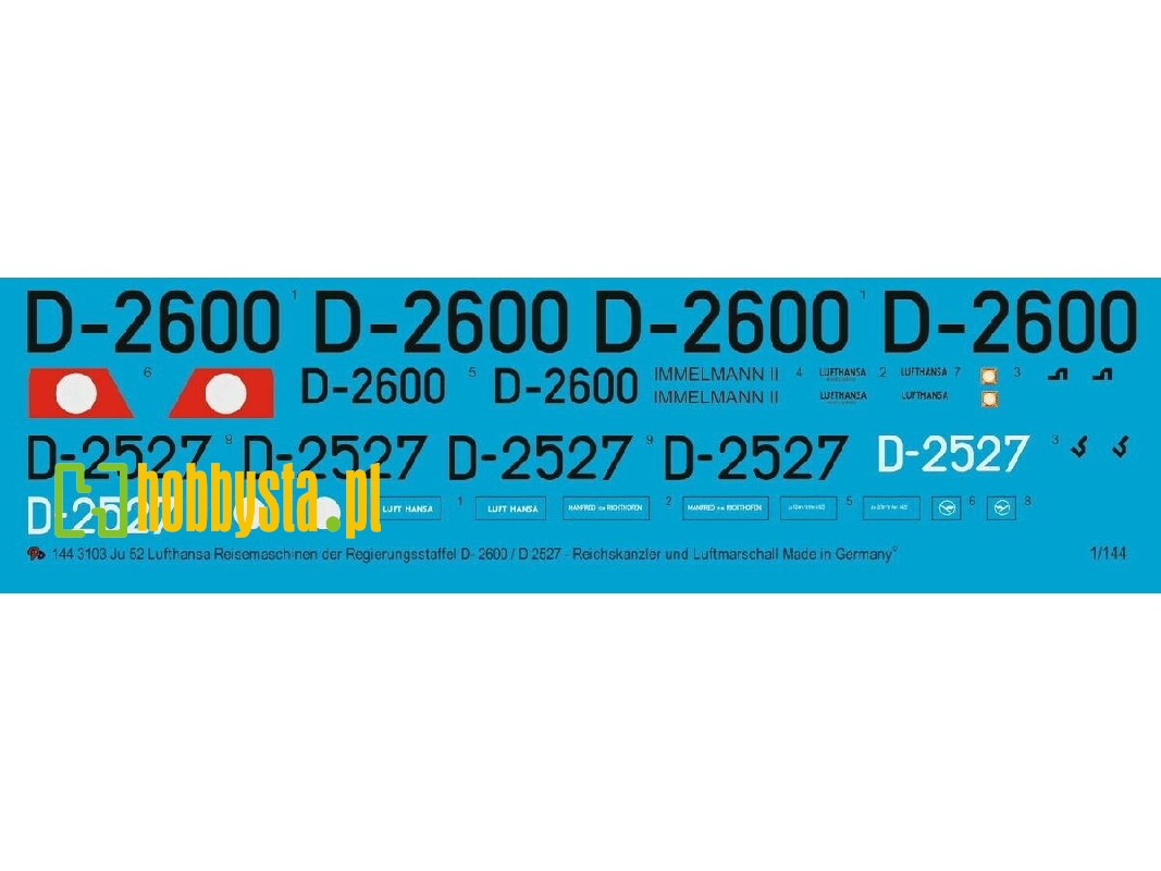 Transport Ju 52 Of The German Reichskanzler And Vizekanzler - image 1