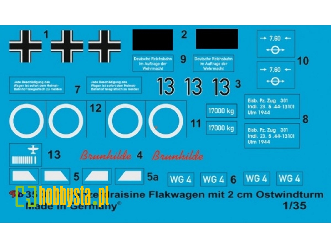 German Tank Draisine Anti Aircraft Type With 2 Cm Quad Wirbelwind Turret - image 1
