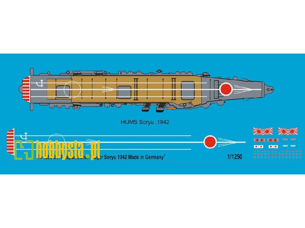 Japanese Carrier Soryu 1942 Deck Markings - image 1