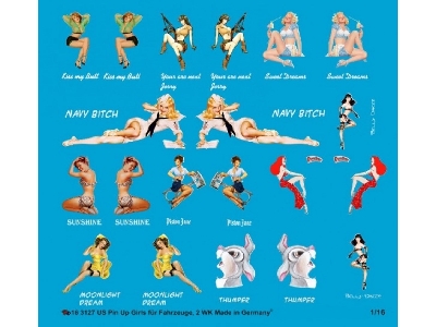Pin Up Girls For Us Vehicles And Tanks Ii World War - image 1