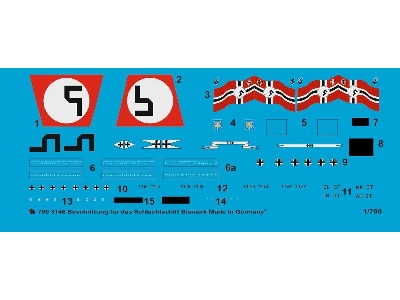 Markings For The German Battleship Bismarck - image 1