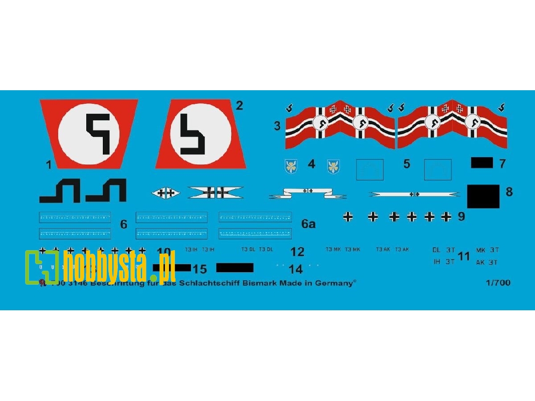 Markings For The German Battleship Bismarck - image 1