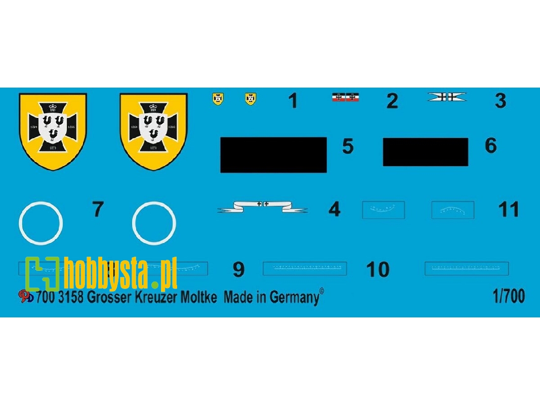 Sms Imperial German Navy Heavy Cruiser Moltke 1911 - image 1