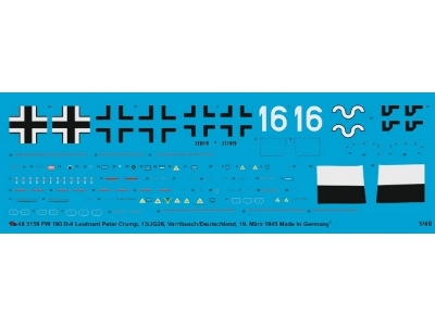 Fw 190 D-9 Leutnant Peter Crump, 13./Jg 26 Varrelbusch/Germany, March 1945 - image 1