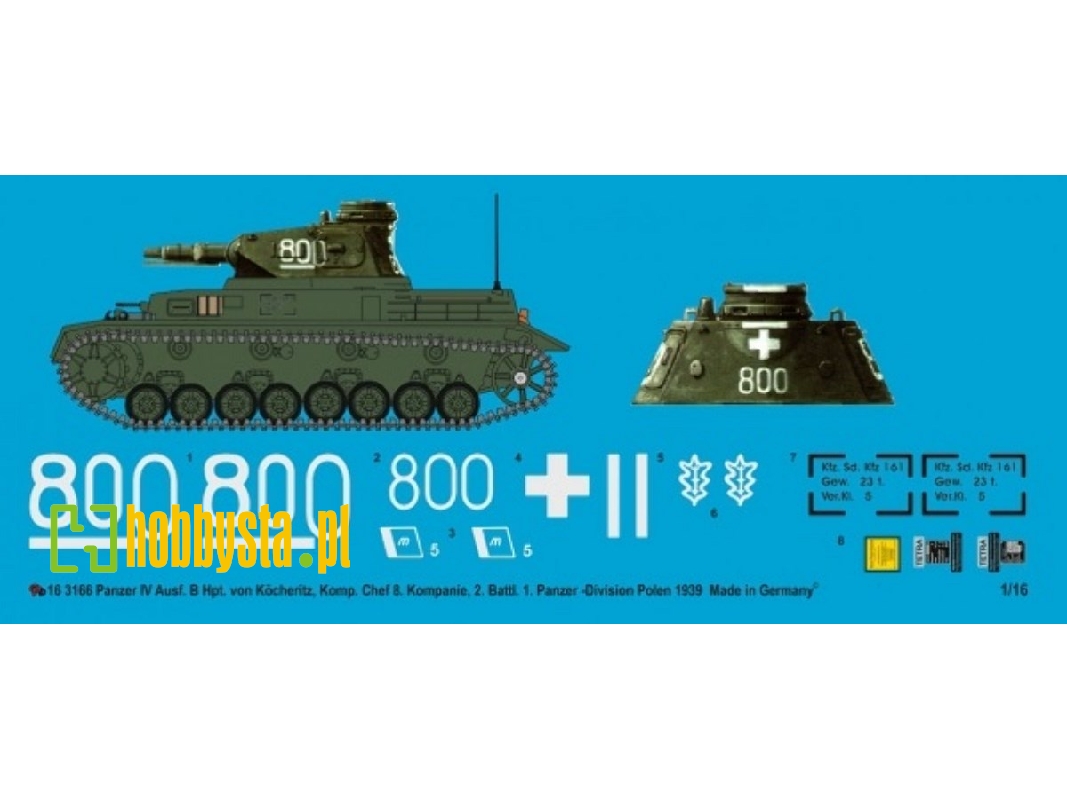 Panzer Iv Ausf. B Hpt. Von Köcheritz, Kp-chef, 8. Company, 2. Bat. 1. Pd - image 1