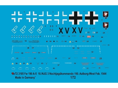 Fw 190 A-5 10./Njg3 Nacht Jagdkommando 190, Aalborg-west-denmark Feb. 1944 - image 1
