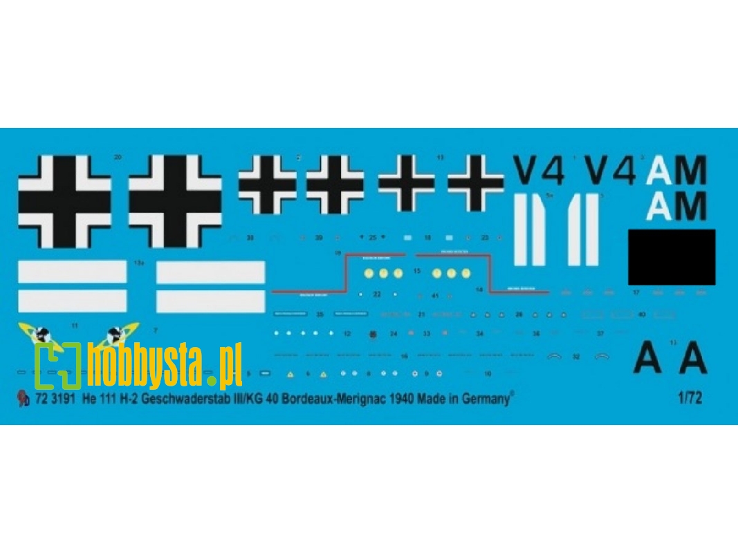 He 111 H-2 Headquarter Group Iii/Kg 40 Bordeaux-merignac 1940-1942 - image 1