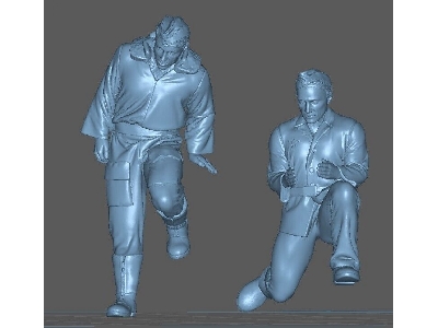 Oberst Rudel And Mechanic Leaving His Plane - image 1
