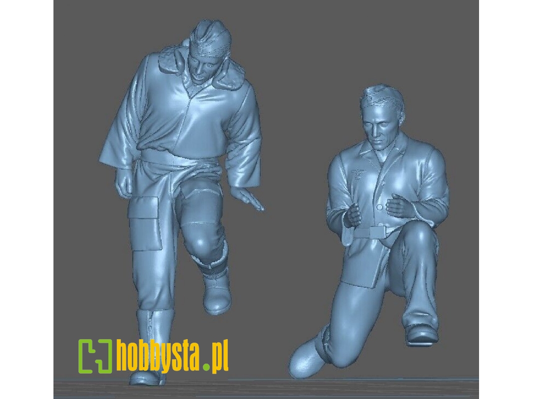 Oberst Rudel And Mechanic Leaving His Plane - image 1