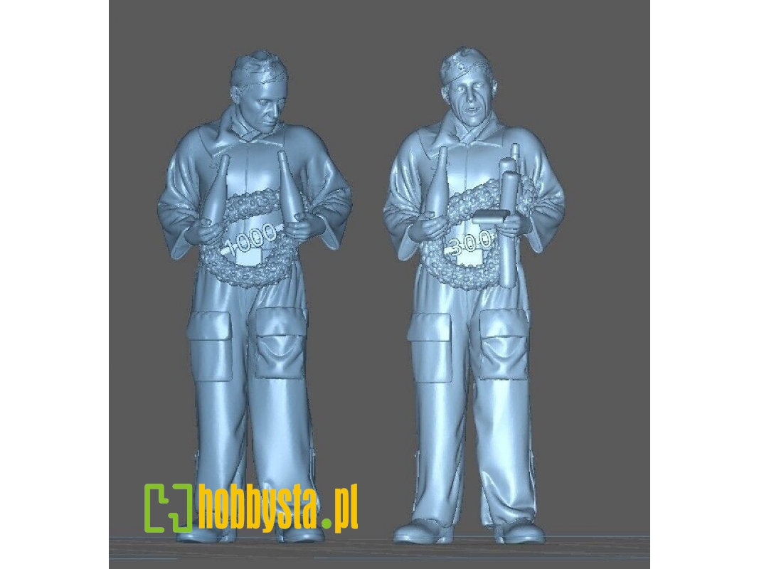 Oberst Rudel And His Gunner After His 1300 Flight - image 1