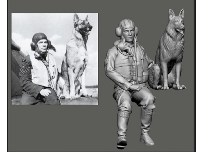 Early Wwii Britsh And Bob Aces - George Unwin And Dog - image 1
