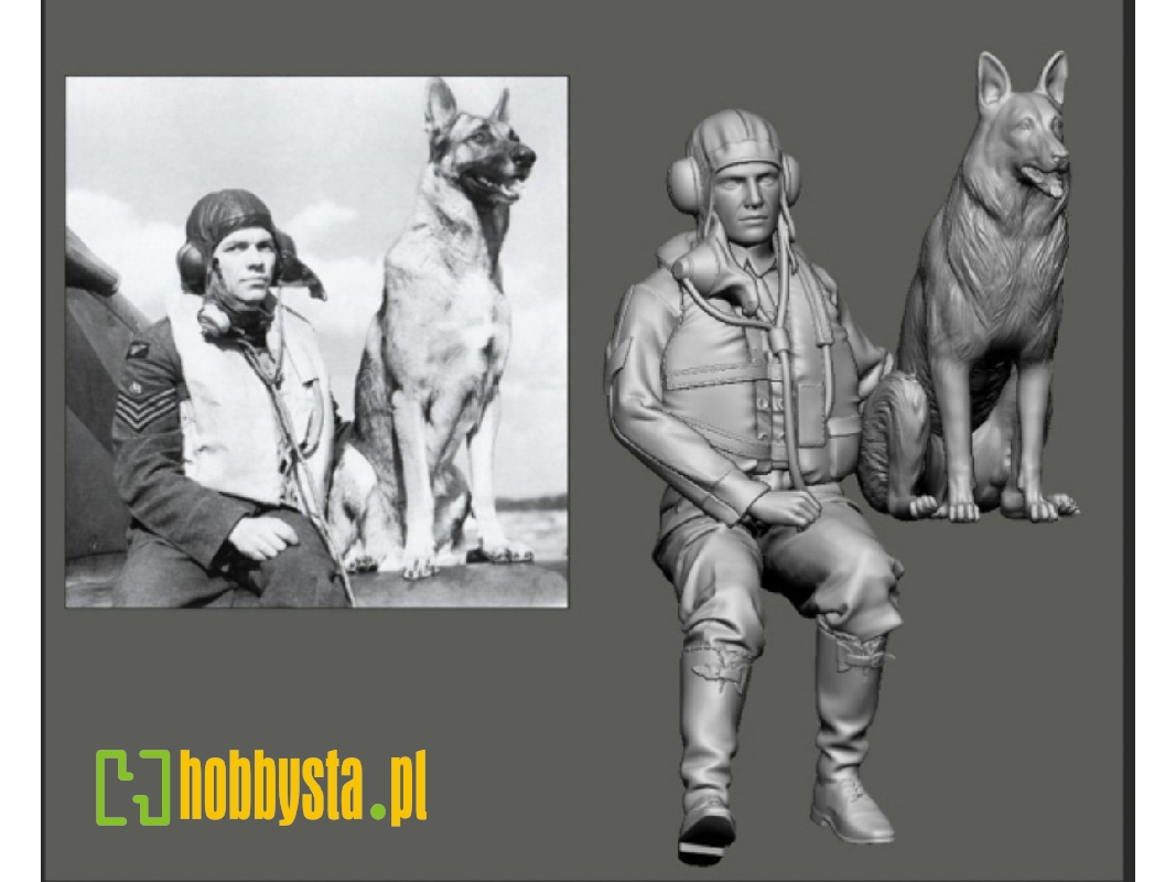 Early Wwii Britsh And Bob Aces - George Unwin And Dog - image 1