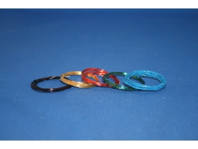 5 Lacquered Copper Wires 0,5 Mm, About 1 Mtr Long - image 1
