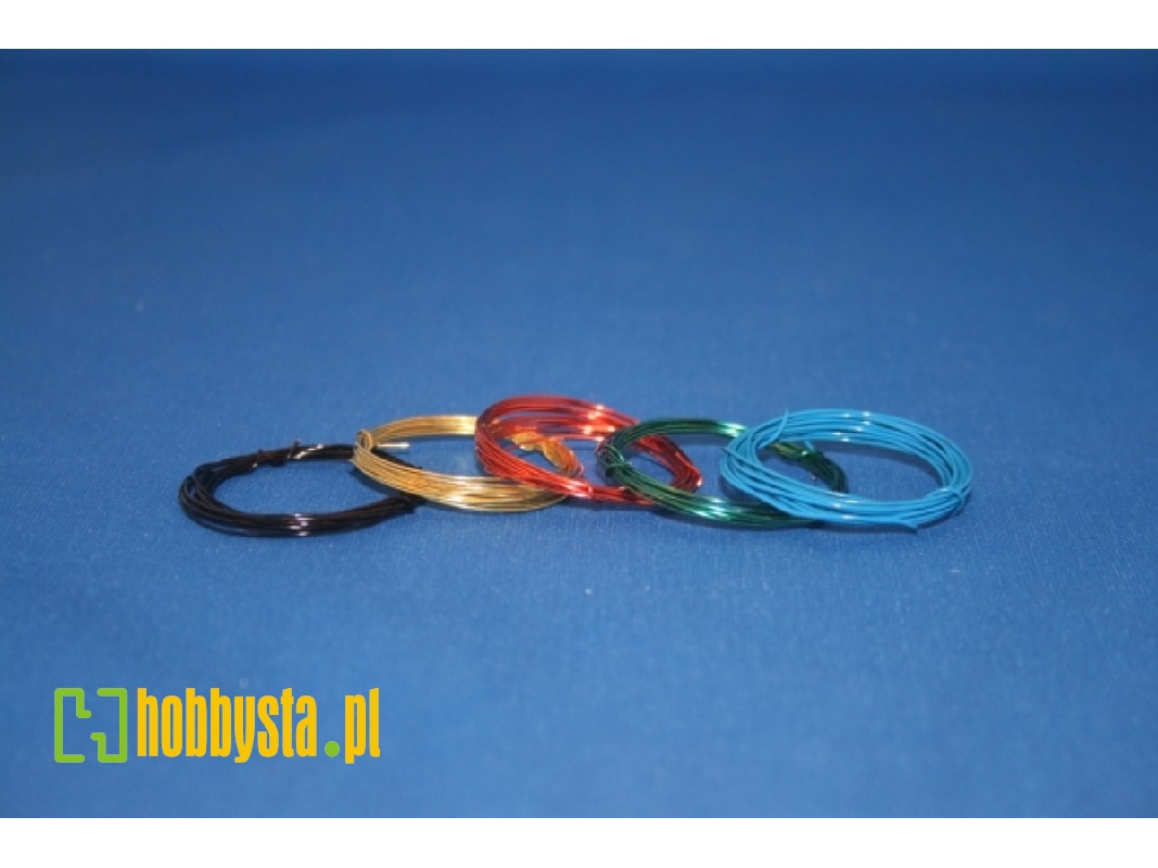 5 Lacquered Copper Wires 0,5 Mm, About 1 Mtr Long - image 1
