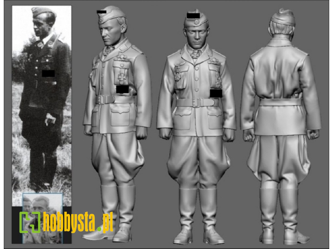 German Wwii Battle Of Britain Ace Erich Schmidt (3d-printed) - image 1