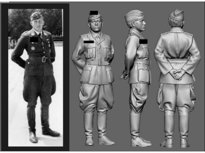 Battle Of Britain German Wwii Ace Hans Karl Mayer (3d-printed) - image 1