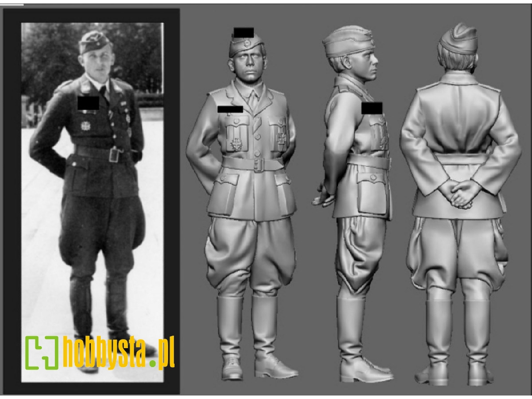Battle Of Britain German Wwii Ace Hans Karl Mayer (3d-printed) - image 1