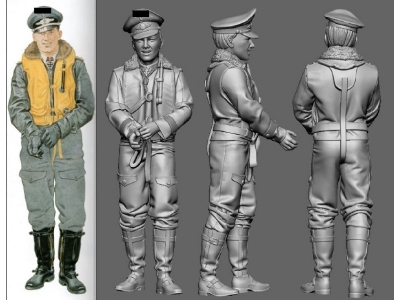 Battle Of Britain German Wwii Ace Hermann-friedrich Joppien (3d-printed) - image 1