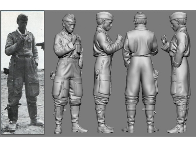 Afrika Wwii Jg 27 Gerhard Homuth (3d-printed) - image 1