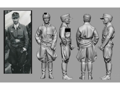 Afrika Wwii Günther "hupatz" Seeger (3d-printed) - image 1