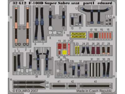 F-100D seat 1/32 - Trumpeter - image 1