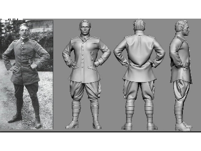 German Wwi Aces - Oswald Boeleke (3d-printed) - image 1