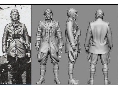 German Wwi Aces - Kurt Wintgens (3d-printed) - image 1