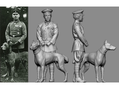 German Wwi Aces - Max Immelmann With Dog (3d-printed) - image 1