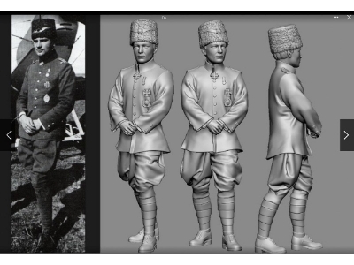 German Wwi Aces - Hans Joachim Buddecke (3d-printed) - image 1